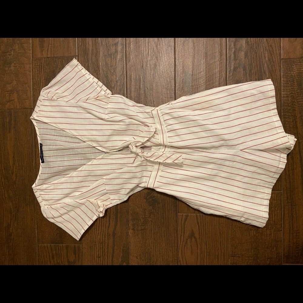 abercrombie and fitch striped romper. worn once.